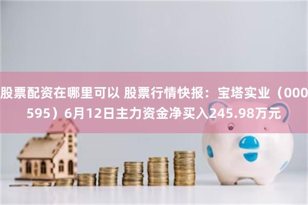 股票配资在哪里可以 股票行情快报：宝塔实业（000595）6月12日主力资金净买入245.98万元