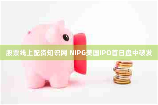 股票线上配资知识网 NIPG美国IPO首日盘中破发