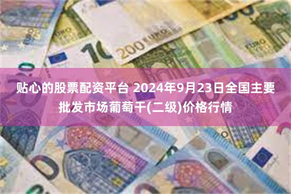 贴心的股票配资平台 2024年9月23日全国主要批发市场葡萄干(二级)价格行情