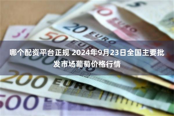 哪个配资平台正规 2024年9月23日全国主要批发市场葡萄价格行情