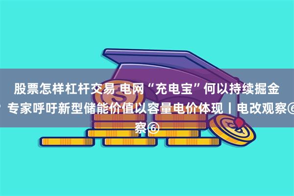 股票怎样杠杆交易 电网“充电宝”何以持续掘金？专家呼吁新型储能价值以容量电价体现丨电改观察⑥