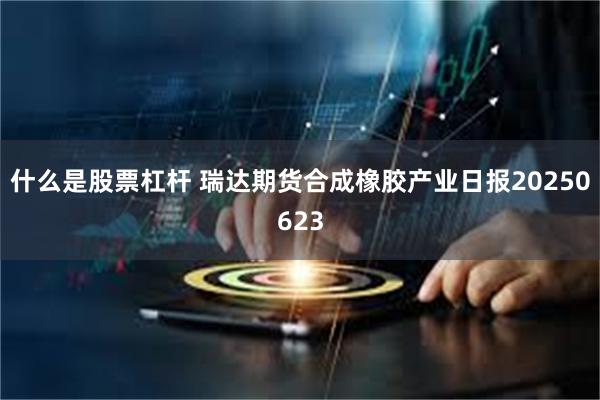 什么是股票杠杆 瑞达期货合成橡胶产业日报20250623